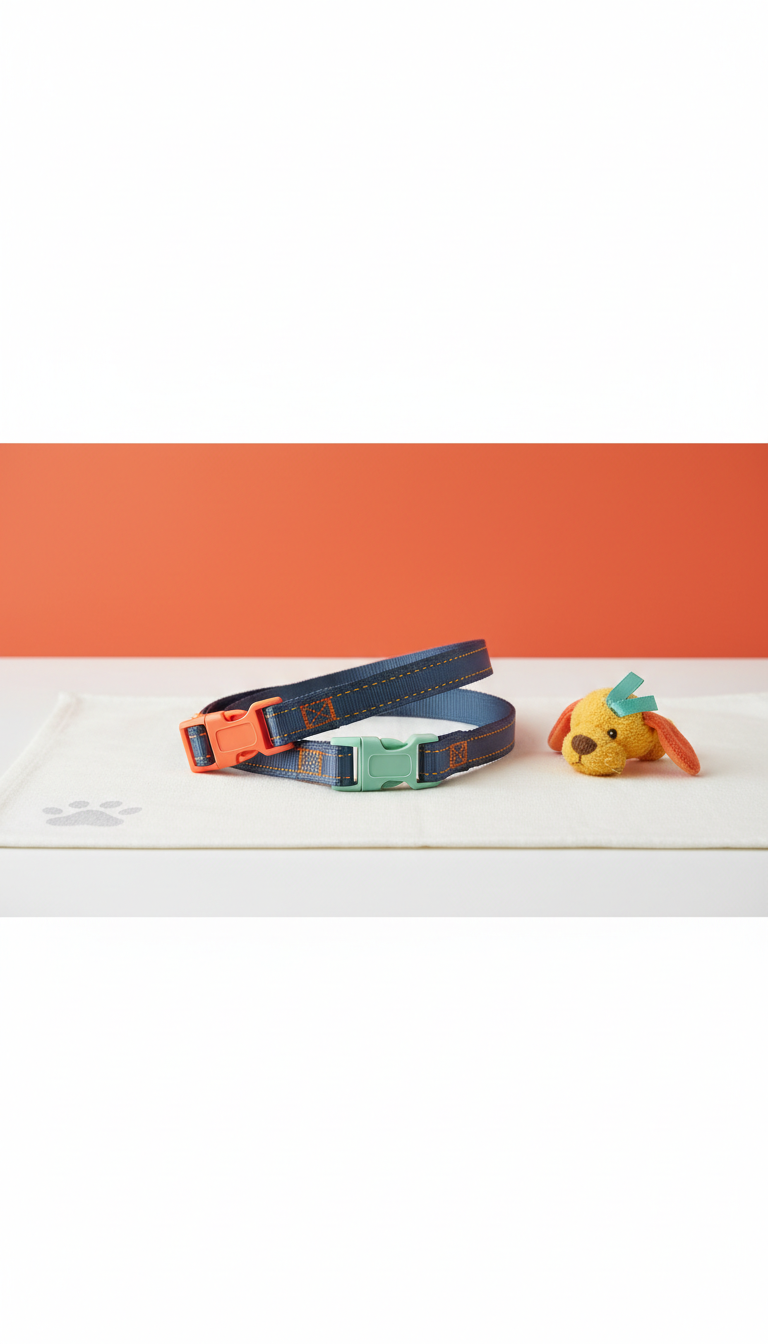 Midnight Collar Adjustable Leash